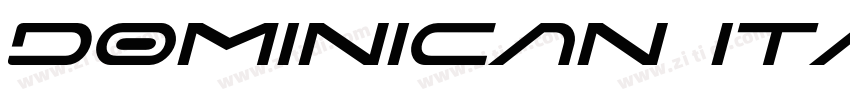 Dominican Italic字体转换
